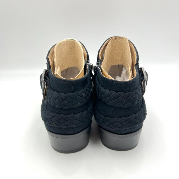 7.5‎ WIDE WIDTH Lifestride Adriana Black Microsuede Ankle Boots Booties Shoes - Picture 7 of 14